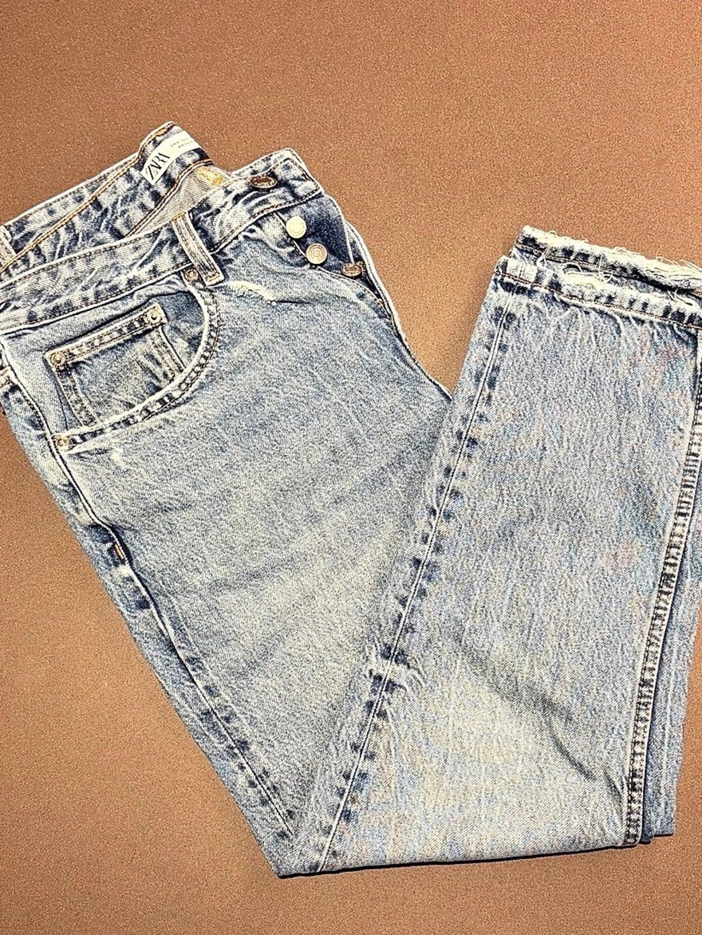 Zara Straight Leg Jeans Blue EU 40 or US 31
